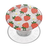 PopSockets Plant-Based Phone Grip with Expanding Kickstand, Eco-Friendly - Berries and Cream