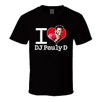 I Love Dj Pauly D Heart Jersey Shore Music T Shirt Black