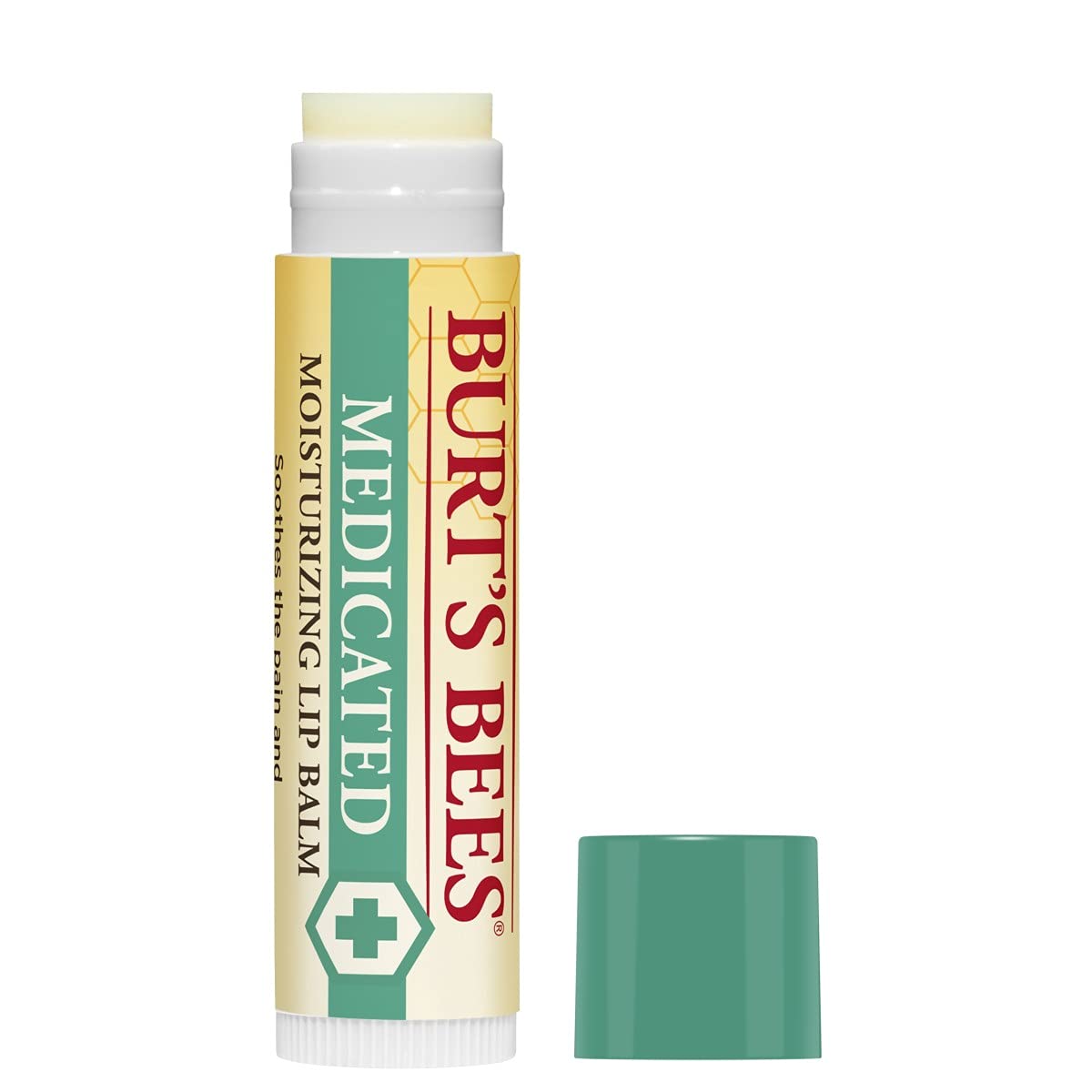 Burt's Bees Lip Balm, Moisturizing Lip Care for All Day Hydration, for Dry Chapped Lips, All Natural, Medicated with Menthol & Eucalyptus (2 Pack)