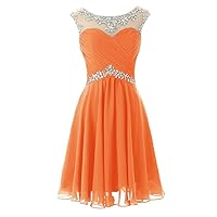 Women's Short Chiffon Evening Homecoming Dress Cocktail Prom Party Gown