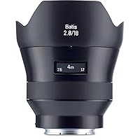ZEISS Batis 18mm f/2.8 for Sony E Mount Mirrorless Cameras, Black