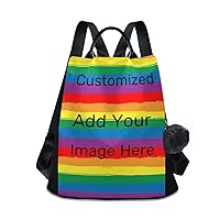 ALAZA Custom Your Own Image Daypacks Hiking Camping Daypacks for Women