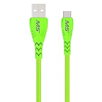 MobileSpec MB06713 10 Foot Micro to USB Hi-Visibility Charge and Sync Cable - Green