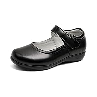 Girl's Shoes School Shoes Strap Dress Shoes Black Flat Bottomed Children's Soft Sole Small Toddler Sandals Girls Leather