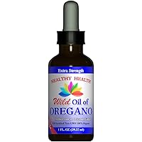 Oregano Oil - Wild Mediterranean - ECO Certified Organic Extra Strength 83% Carvacrol, All Natural Food Grade Oil of Oregano, Non GMO 1 fl. OZ