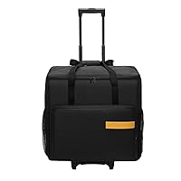 Buwico Desktop Computer Carrying Case, Computer Tower Travel Case with wheels and Drawbar, Suitcase for Pc and Monitors (24in)