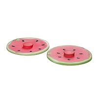 Charles Viancin Silicone Watermelon Drink Airtight Lid/Cover Set of 2, Pink