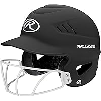 Rawlings Rawlings Highlighter Series Coolflo Youth Baseball/Softball Batting Helmet with Face Guard