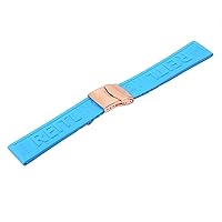 Watch Accessories Suitable For Breitling Series Silicone Strap 22 24mm Folding Clasp Men Women Watch Straps