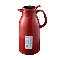Insulated Coffee Thermos Insulation Pot Large Capacity Thermos Portable Vacuum Flask Home Kitchen Coffee Carafe Smart Display Temperature Kettle 1.0L/1.6L Vacuum Thermos ( Size : 1600ML , Color : Red