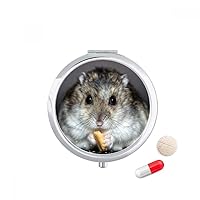 Hamster Animal Rat Pet Cute Eat Pill Case Pocket Medicine Storage Box Container Dispenser
