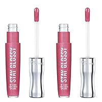 Stay Glossy Lip Gloss - Non-Sticky and Lightweight Formula for Lip Color and Shine - 123 Back Row Smooch, 18oz (Pack of 2)