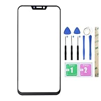 Outer Screen Lens Front Glass Panel Replacement for Lenovo Z5 L78011 L78012 2018 (Not LCD and Not Digitizer) Black