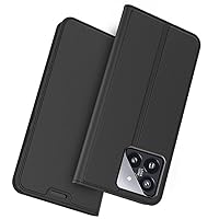 Compatible for Xiaomi 14 pro Wallet Card case PU Leather Protective Cover Anti-Scratch Anti-Slip Shockproof Women Men Protective Slim Fit Magnetic Suction Buckle Cover (Black)