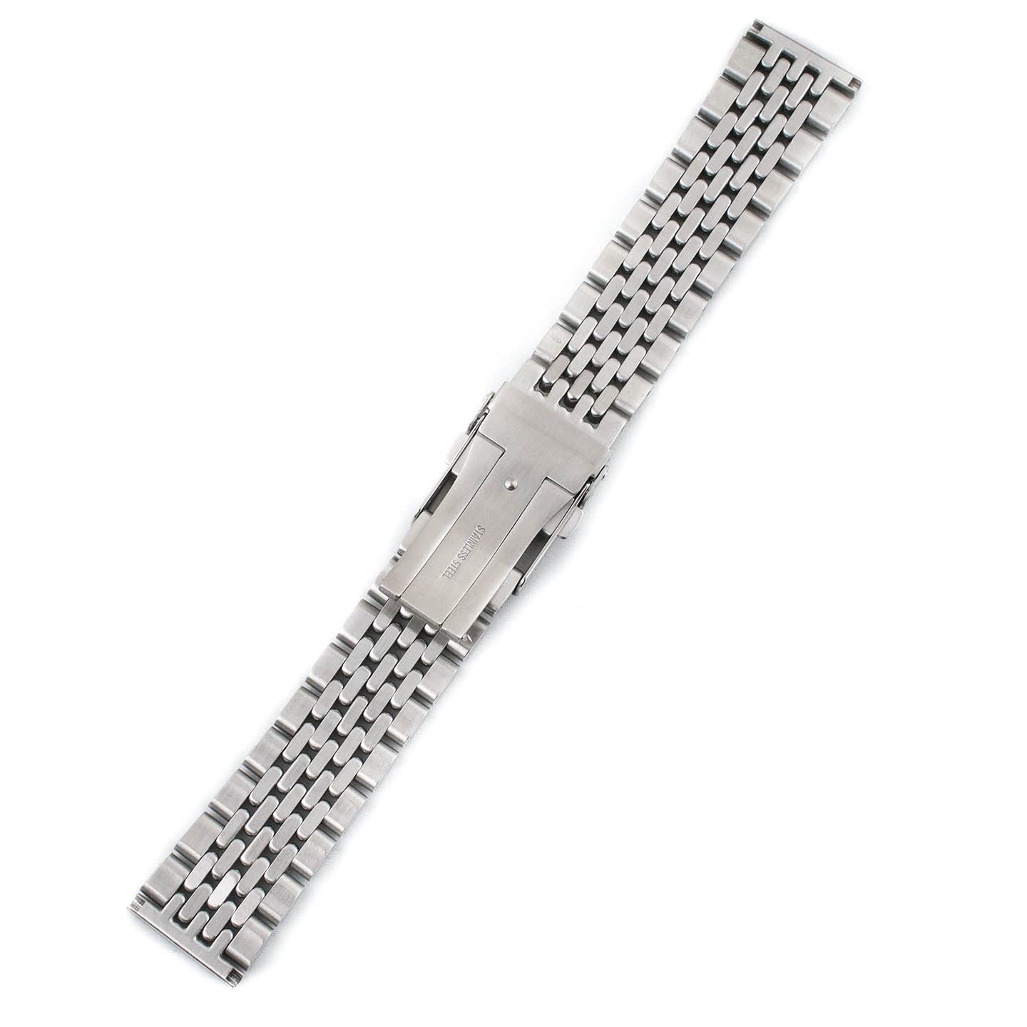 StrapHabit Beads of Rice Watch Bracelet Band Strap - Stainless Steel Vintage BOR 18mm 19mm 20mm 21mm 22mm 24mm