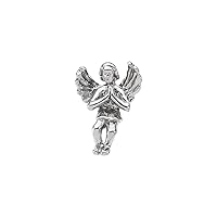 925 Sterling Silver Praying Religious Guardian Angel Lapel Pin 12x9mm Jewelry Gifts for Men