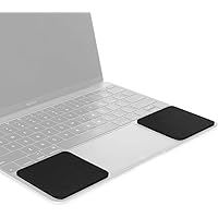 GRIFITI Small Slim Palm Pads Notebook Wrist Rest with Tacky Silicone Reposition Ergonomic Carpal Tunnel Resting Support for Computer MacBook & Laptop Keyboard Typing Pad (2 Small 3 x 2.75 inches)