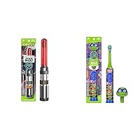 FIREFLY Kids Toothbrush Soft Color + Teenage Mutant Ninja Turtles Power Toothbrush Cover Battery Included Ages 3+ 1+1