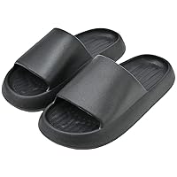EGEN Summer Spring Slippers Women'S Simple Black White Anti-Skid Home Unise Slippers