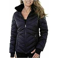 Nautica Women's Water-Resistant Puffer Jacket (Nautica Black, S)