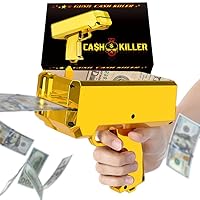 Money Gun Shooter—Gusil Cash Cannon Bills Gun Make It Rain Toy Gun,Handheld Spary Cash Gun for Game Movies Party Supplies