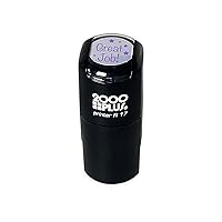 Custom Product Solutions Great Job! for Students 2000 Plus Self Inking Rubber Teacher Stamp – Violet Ink