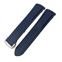Rubber Silicone Watchband 19mm 20mm 21mm 22mm，For Longines Hydroconques Conquest VHP Waterproof Sport Watch Strap