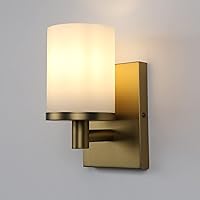 Pathson Frosted Wall Sconce Brass+Black Color Suite