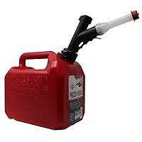 GB320 Briggs and Stratton GarageBoss Press 'N Pour 2+ Gallon Gas Can, Red