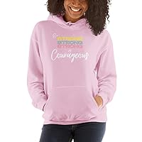 Unisex Be Strong And Courageous Christian Faith Inspiring Religious Joshua 1:9 Jesus Inspirational T Bible Verse Hoodie
