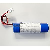 1pc 3.7V 2600MAh 1S1P ICR18650 Rechargeable Lithium-ion Battery JST XH 2.54 Plug for Electronics,Toys, Lighting,Croove Voice Amplifier Battery (1x 18650 jst-XH, 9.62Wh/2.6Ah, 1S1P)