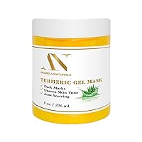 Turmeric Face Mask Acne Scars and Dark Spot Remover - Deep Pore Minimizer and Anti Aging Face Mask - Skin Moisturizing Face Mask - Face Moisturizer for Glowing Skin and Pimple Spot Treatment (8 oz)