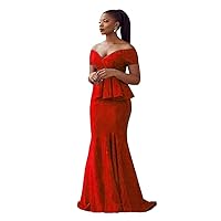 Women's Off The Shoulder Prom Dresses Ruched Long Formal Evening Party Gowns