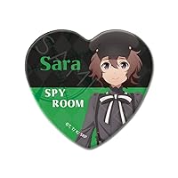 Spy Classroom F Sara Heart Shaped Tin Badge