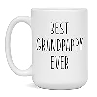 Best Grandpappy Ever Ceramic Coffee Mug for Men, 15-Ounce White