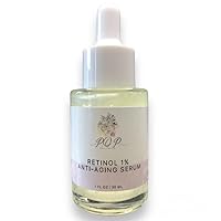 1% Retinol Face Serum with Vitamin A. Anti-Aging Face Serum for Lines, Wrinkles, & Sun Damage to Renew & Hydrate Skin. Collagen Boosting. Suitable for Sensitive Skin. 1.0 fl oz.