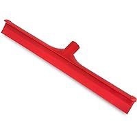 SPARTA 3656705 Plastic Floor Squeegee, Shower Squeegee, Heavy Duty Squeegee With Rubber Blade For Windows, Glass, Shower Doors, Floors, Windshields, 20 Inches, Red, (Pack of 6)
