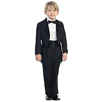UMISS Boys' 2 Pieces Suit Double Breasted Jacket Pants Party Formal Tailcoat