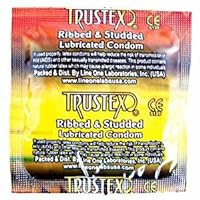 Ribbed and Studded Latex Condoms -25 Count