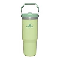 IceFlow Stainless Steel Tumbler with Straw, Vacuum Insulated Water Bottle for Home, Office or Car, Reusable Cup with Straw Leak Resistant Flip