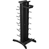 Body-Solid Accessory Stand (VDRA30) Multi-Use Storage Rack for Equipment, Accessories, and Resistance Bands - Wall-Mounted Gym Equipment Organizer with Racks