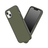 RhinoShield Case Compatible with [iPhone 13/14] | SolidSuit - Shock Absorbent Slim Design Protective Cover with Premium Matte Finish 3.5M / 11ft Drop Protection - Seaweed Green