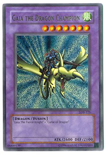 Yu-Gi-Oh! - Gaia The Dragon Champion (LOB-125) - Legend of Blue Eyes White Dragon - Unlimited Edition - Secret Rare