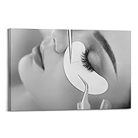 Eyelash Extension Guide Poster Beauty Salon Nail Beauty Eyelash Poster1 Poster for Room Aesthetic Posters & Prints on Canvas Wall Art Poster for Room 24x36inch(60x90cm)