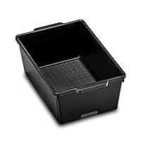 madesmart Antimicrobial Classic Small Deep Bin, Carbon
