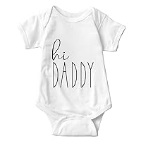 infant baby boys girl Hi Daddy Onesie Pregnancy Announcement hi Daddy Bodysuit