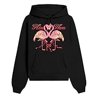 Flim Flam Flamingo Love Birds Hoodie Long Sleeve Streetwear Men Women Hooded Sweatshirt Funny Clothes