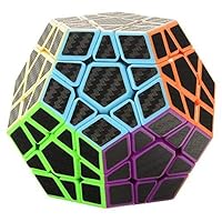 3x3 Megaminxx Speed Cube Magic Cube Brain Teasers Puzzles with Carbon Fiber Sticker
