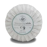 Maison du Savon de Marseille - Solid Shampoo Bar with Green Clay for Greasy Hair - Long Lasting - 3.5 Oz Bar