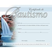 Certificado para bautismo pack de 20 (Spanish Edition)